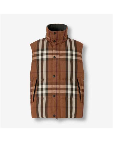 Veste doudoune sans manches Burberry Check en multicolore – .